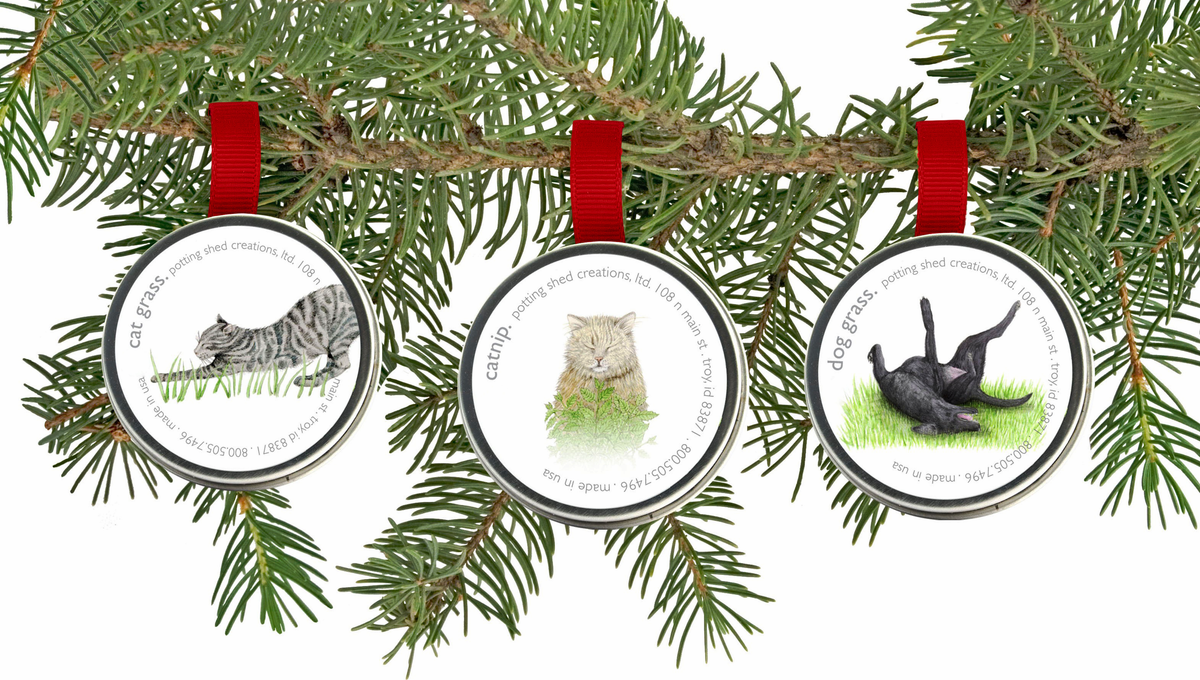 Pet Sprinkle Ornaments | Christmas idea | Dog & Cat ornament: Catnip