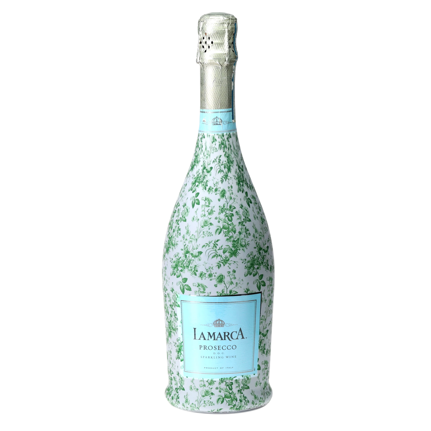 Beau Bottles Grandmillennial Green Floral Prosecco Bottle Wrap