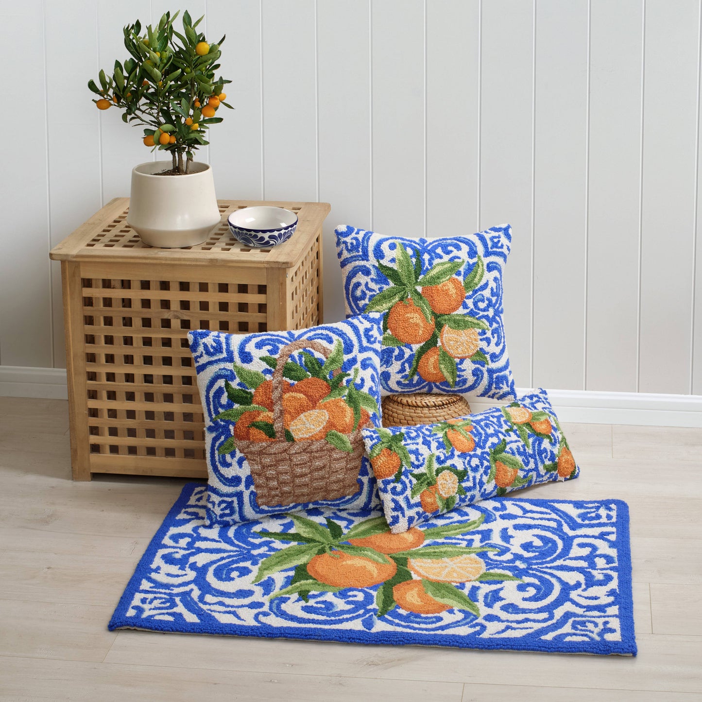 A Basket Of Oranges Hook Pillow