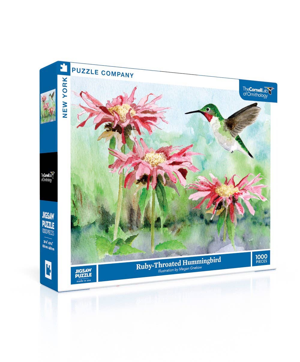Ruby-throated Hummingbird - 1000 Piece Jigsaw Puzzle