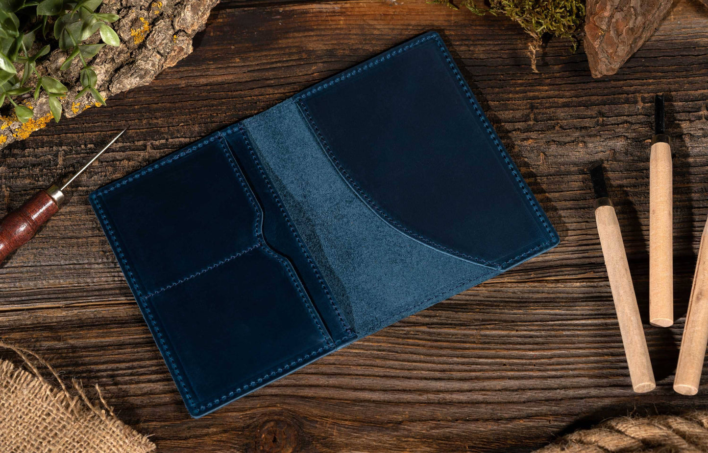 Passport Cover, Genuine Leather Passport Holder Case: Brown