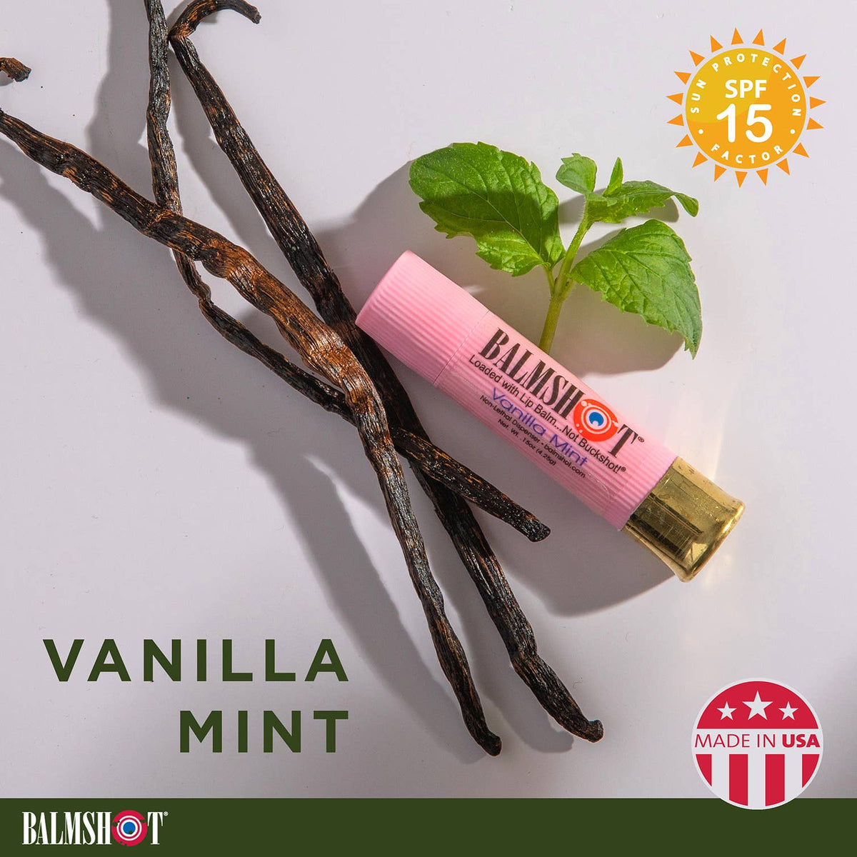 Balmshot Pink Vanilla Mint Lip Balm