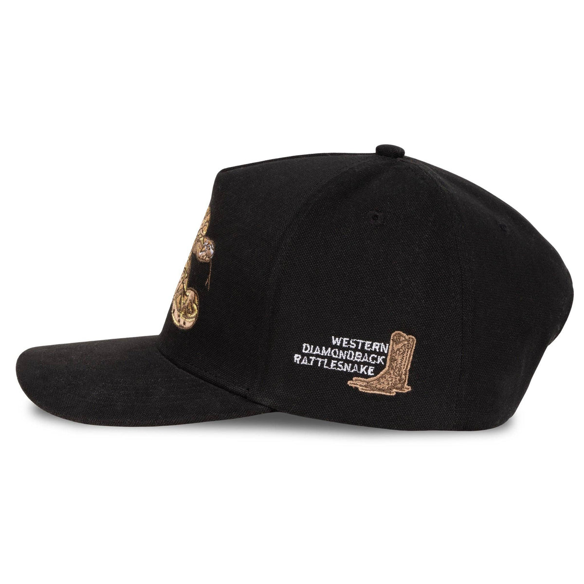 Rattlesnake Hat: Black