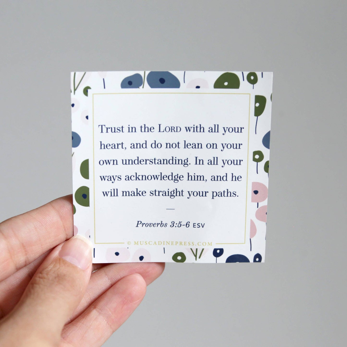 Scripture Mirror Cling, Trust in the Lord