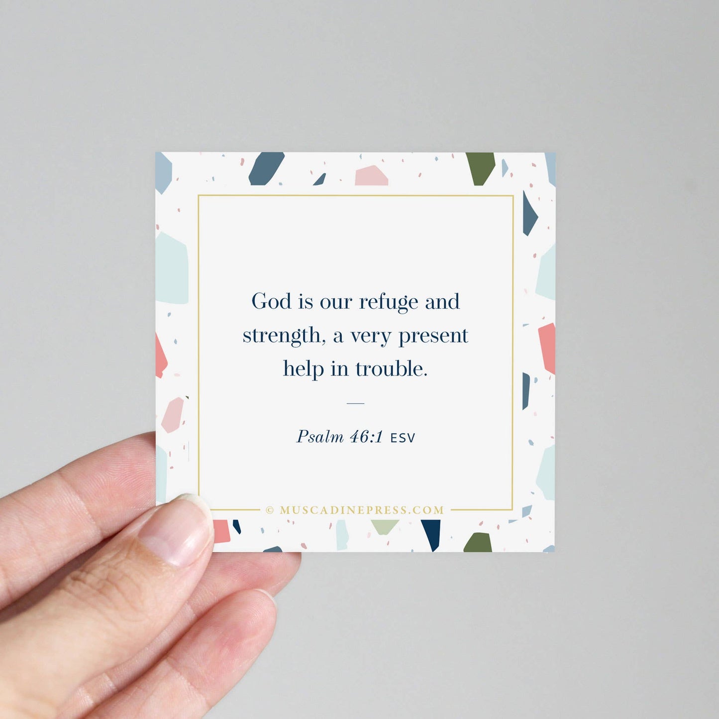Scripture Mirror Cling, God Is Our Refuge