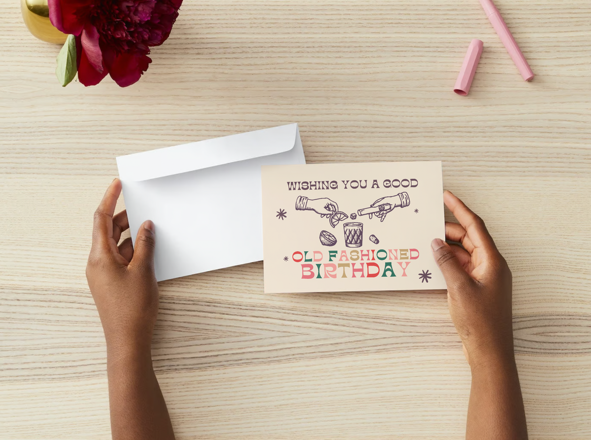 Cheers Postcards/Greeting Cards: Old Fashioned Birthday