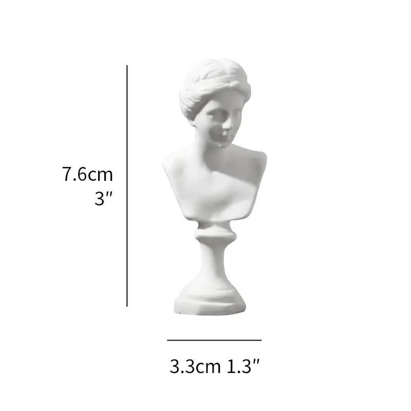 Miniature Greek Busts - Intricately Carved: David