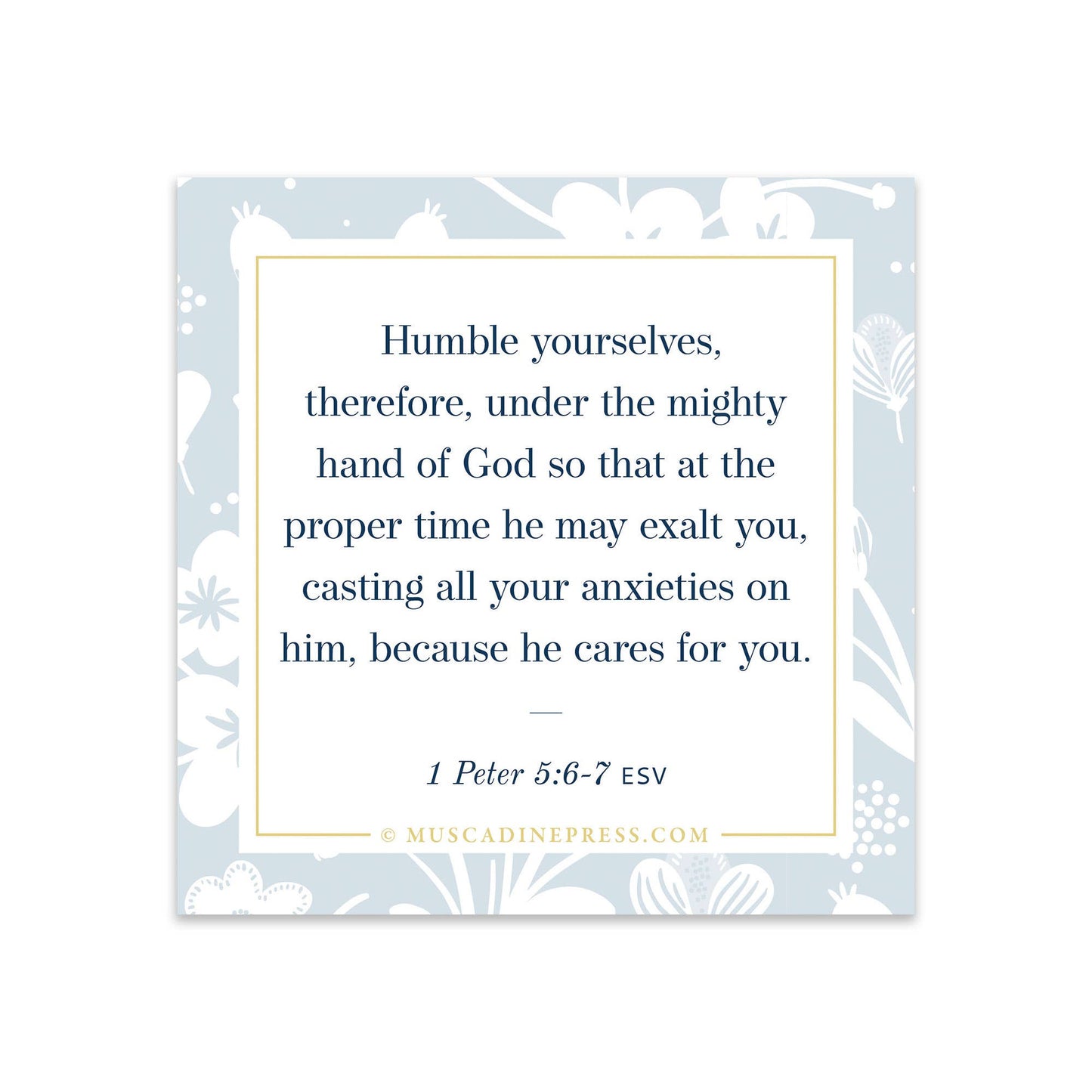 Scripture Mirror Cling, Cast Your Anxieties on Him