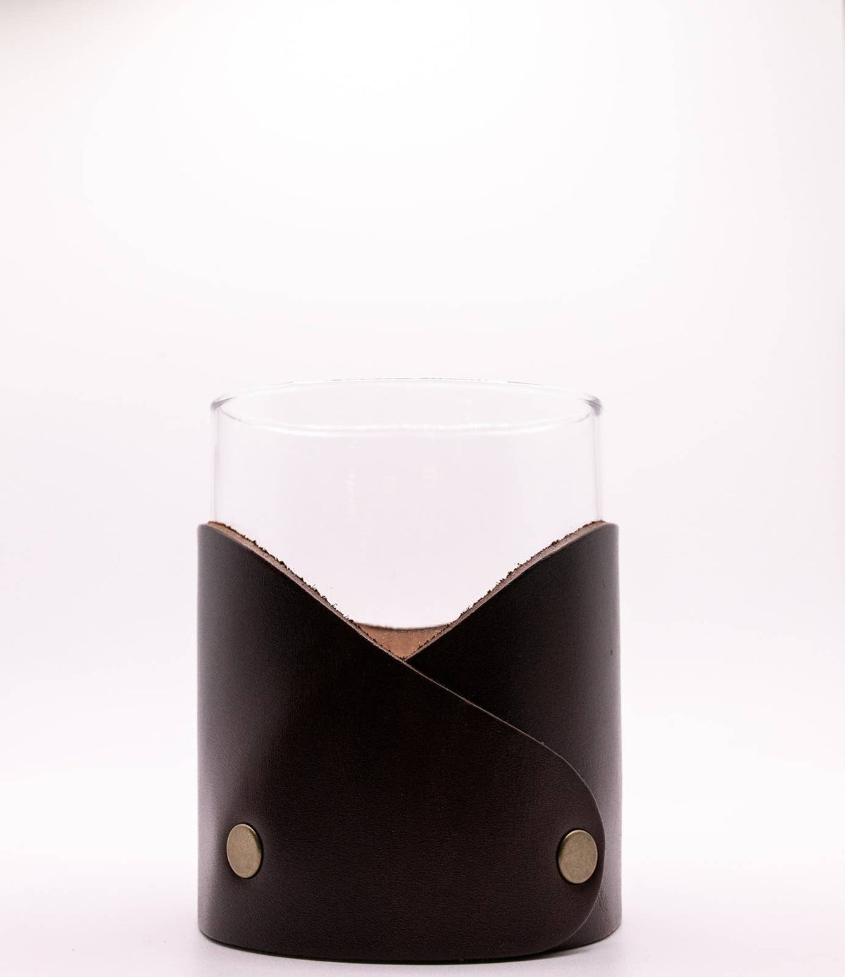 Leather Rocks Glass - "1776"