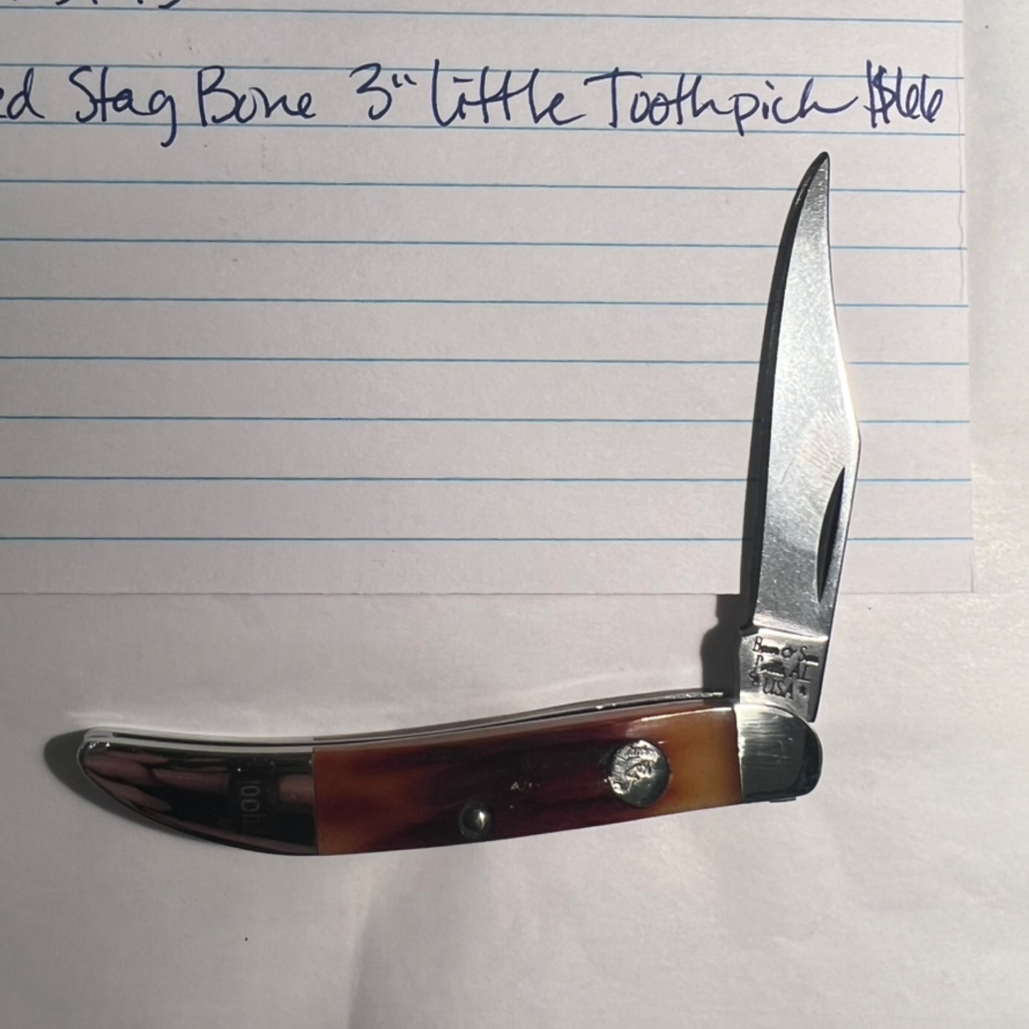 Red Stag Bone 3” Little Toothpick