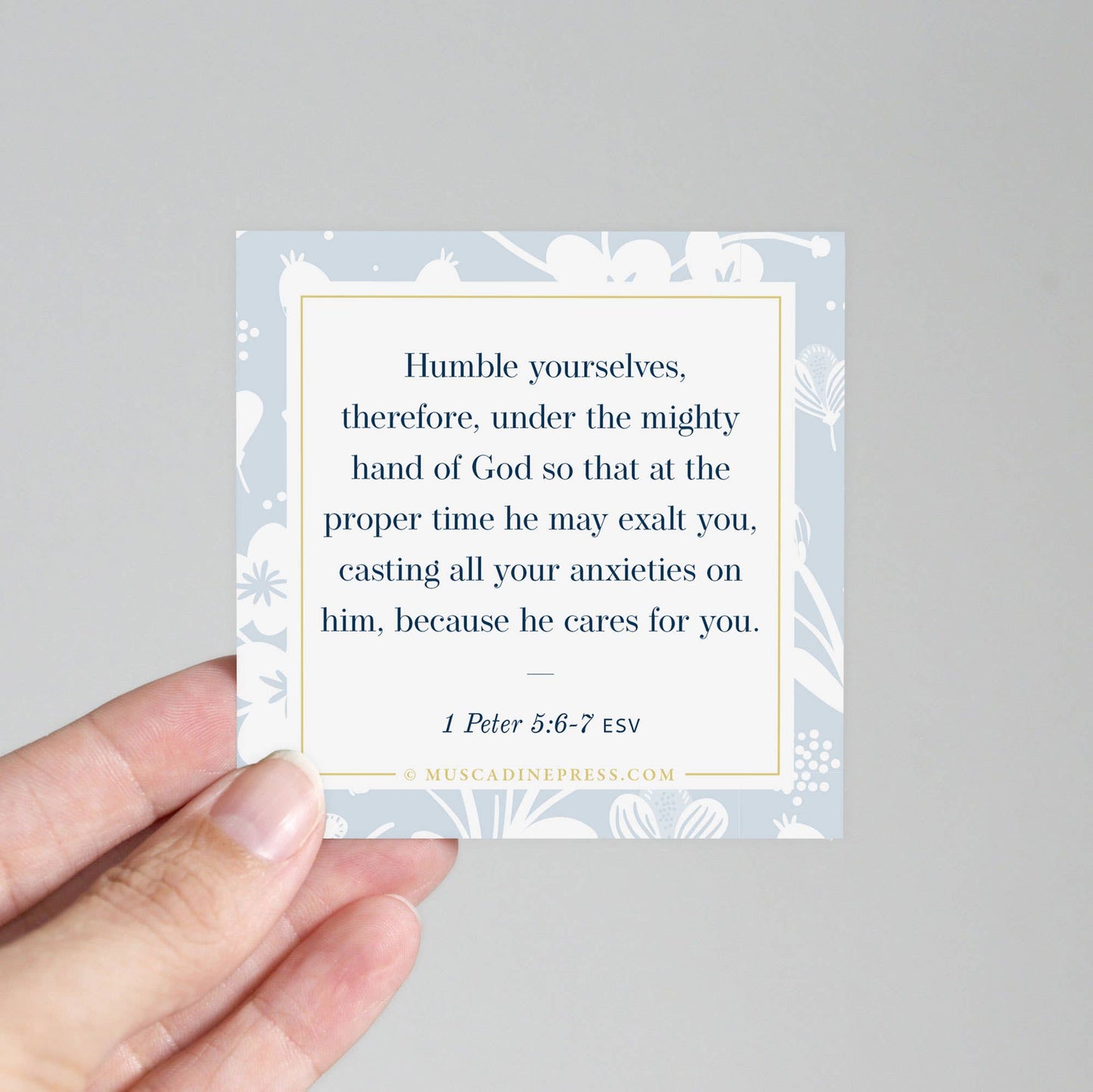 Scripture Mirror Cling, Cast Your Anxieties on Him