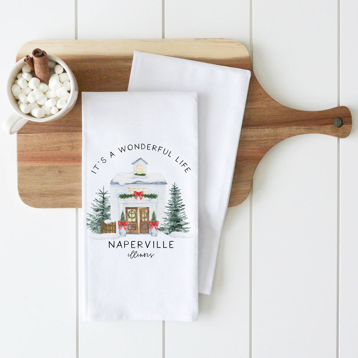 Wonderful Home Tea Towel: Natural