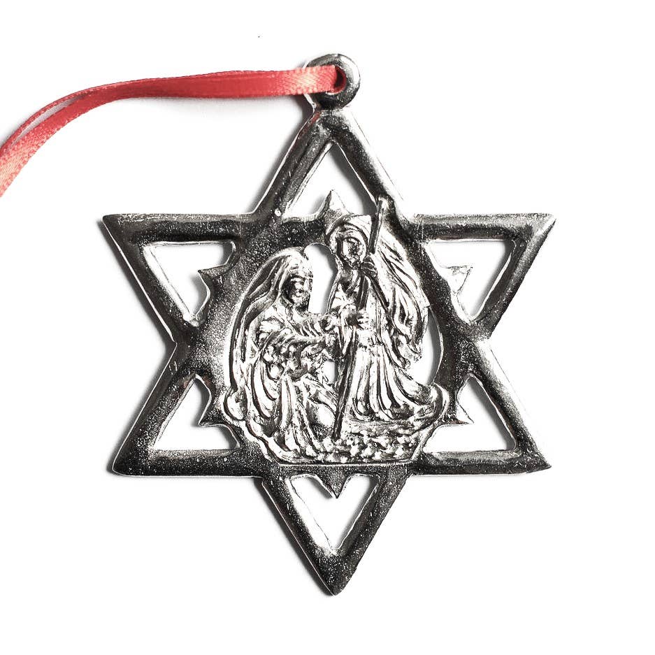 Pewter nativity