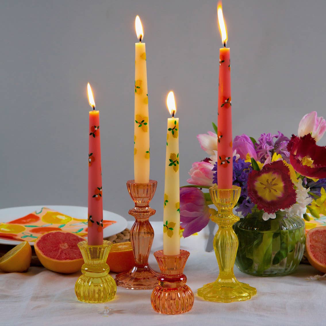 Warm Glass Candle Holder