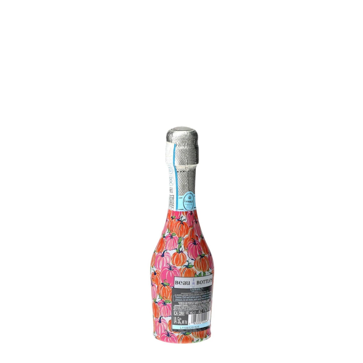 Pink & Orange Pumpkins Mini Prosecco Wraps