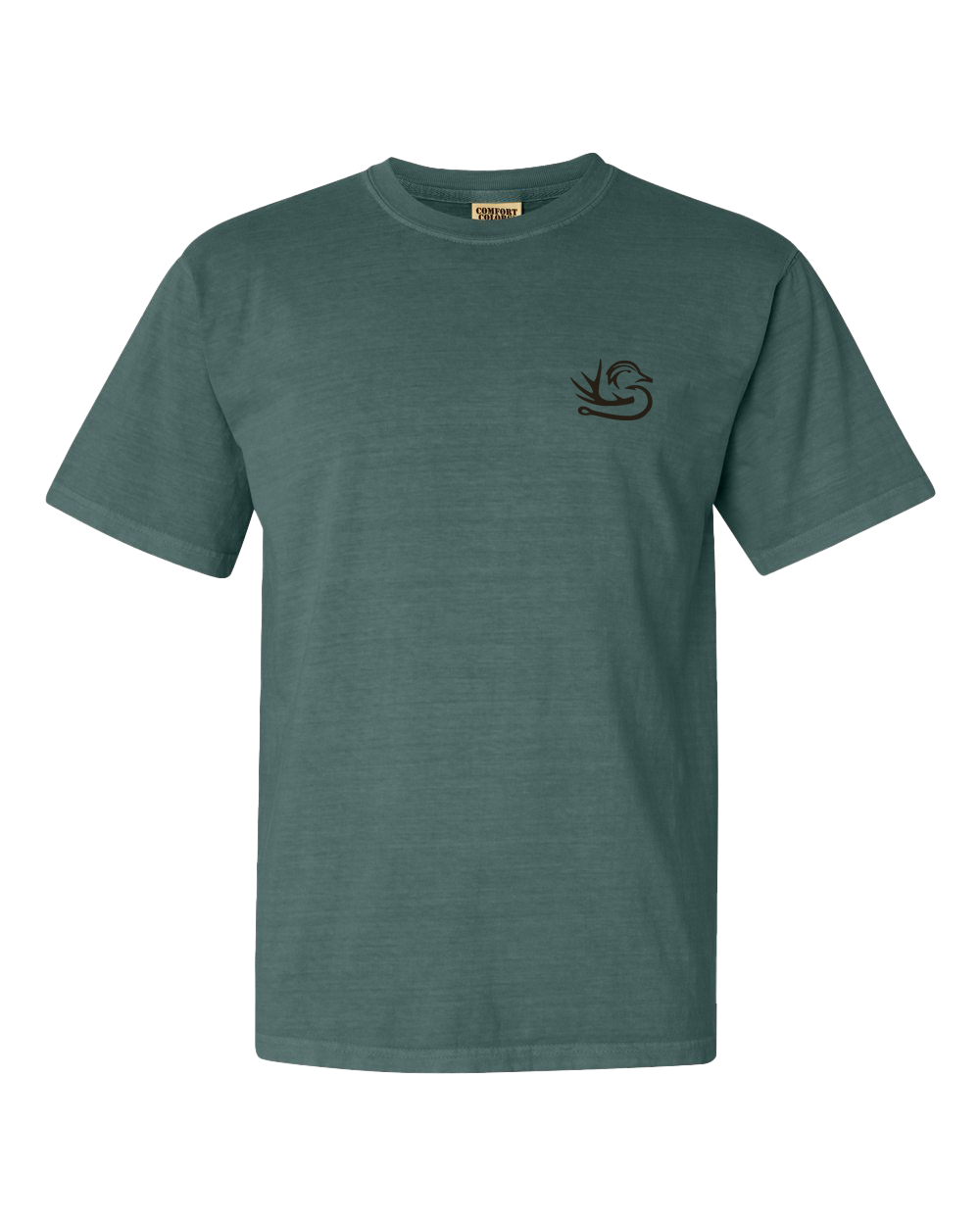 Chocolate Lab Tee: Blue Spruce, XL
