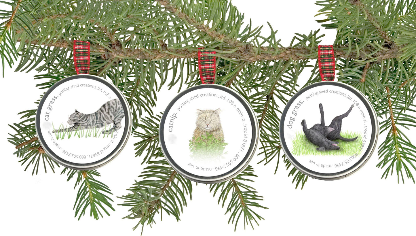 Pet Sprinkle Ornaments | Christmas idea | Dog & Cat ornament: Catnip
