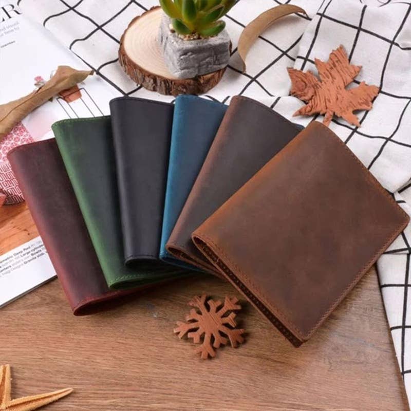 Passport Cover, Genuine Leather Passport Holder Case: Brown