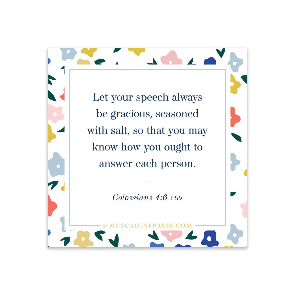 Scripture Mirror Cling, Salty Speech
