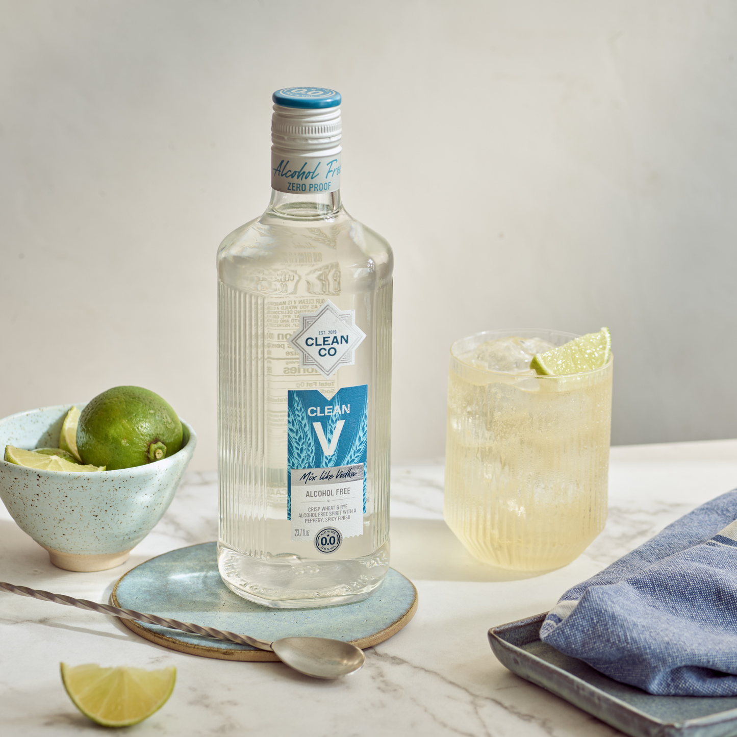 CleanCo Clean V Zero Proof 0.0% ABV Vodka