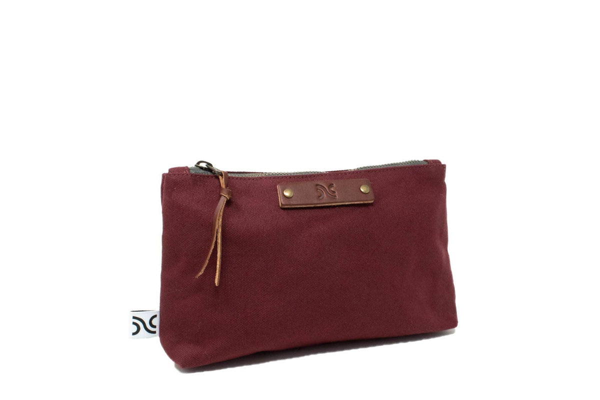 Canvas Pouch - USA Made: Brown, Pine