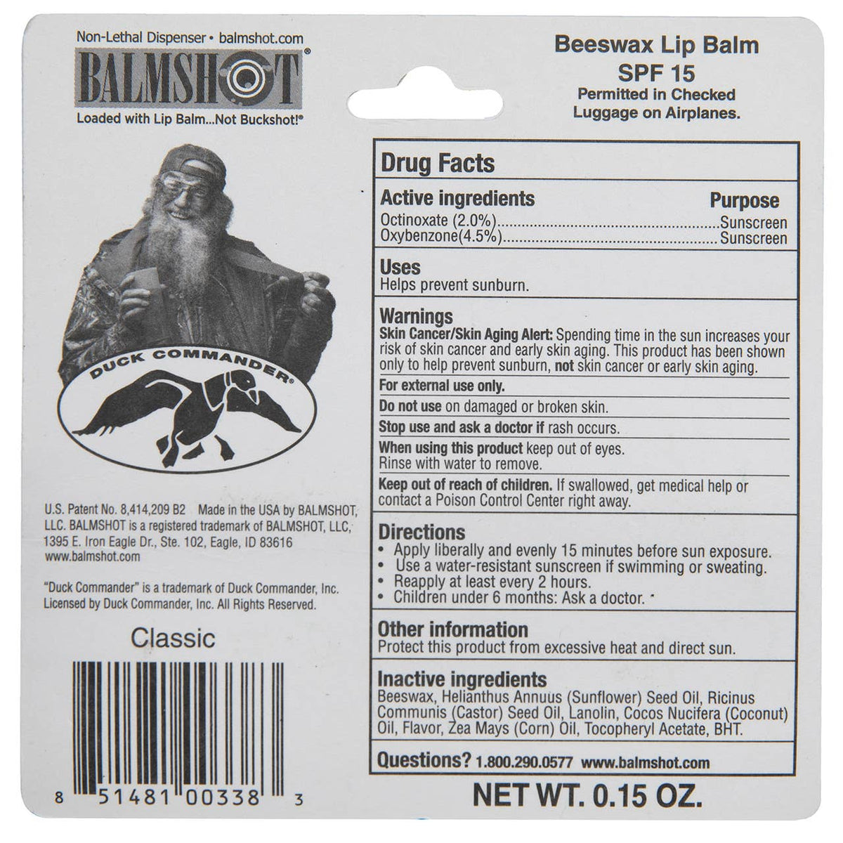 Balmshot Lip Balm Classic