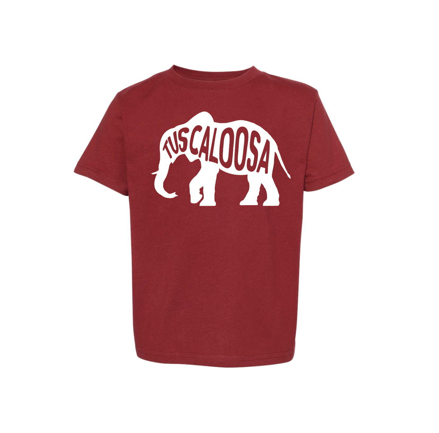 Tuscaloosa Elephant: Crimson + White, 2XLarge