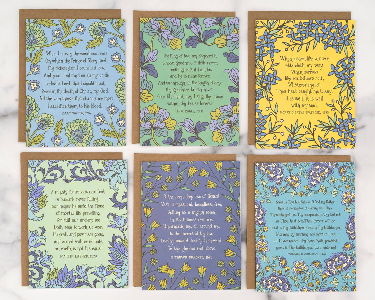 6 Hymn Greeting Cards — Baker