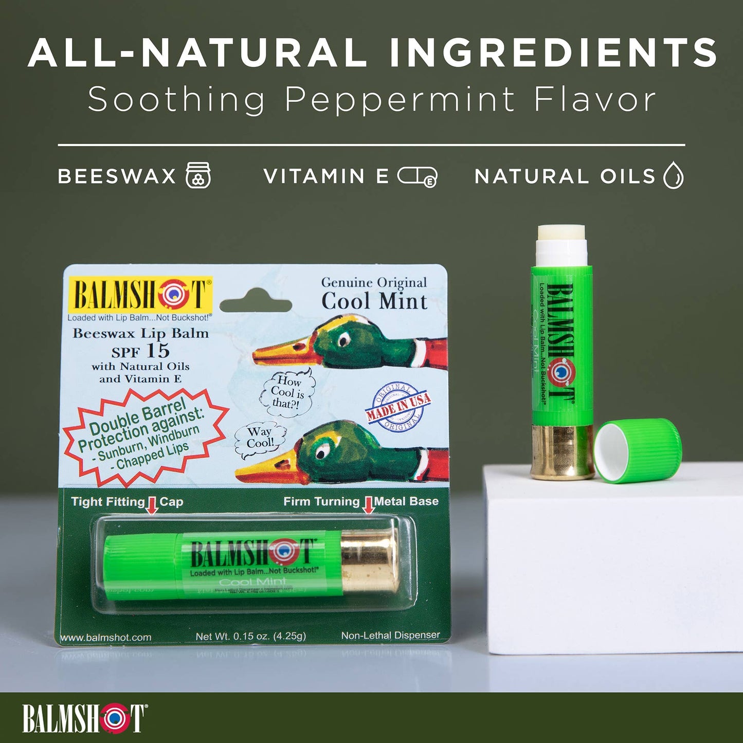 Balmshot Cool Mint Lip Balm