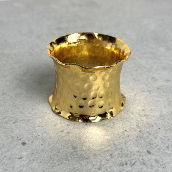 Gold Alum  Napkin Ring