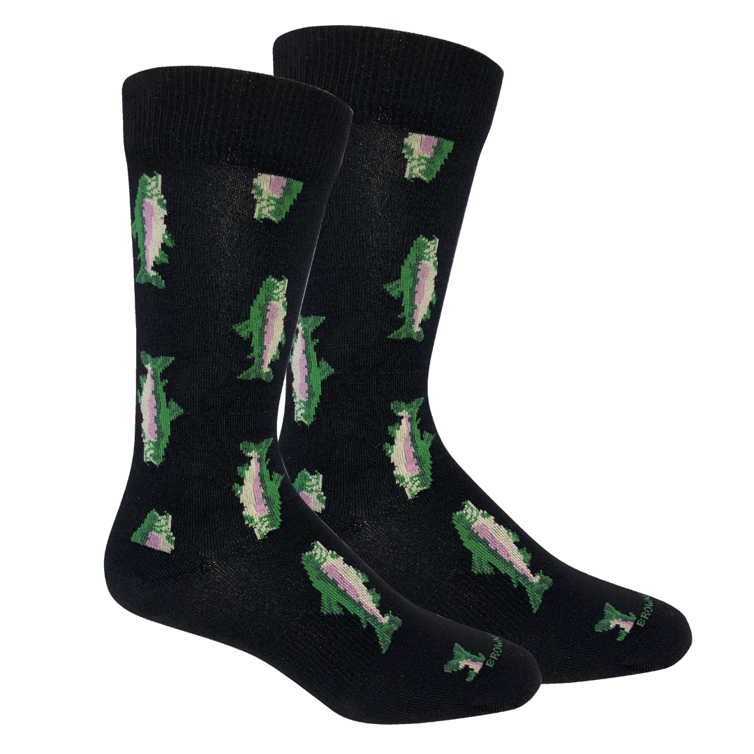 Watauga (Trout) Socks: Black