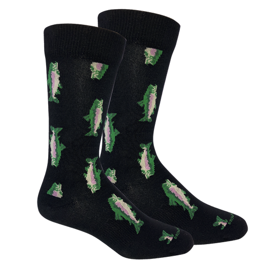 Watauga (Trout) Socks: Black