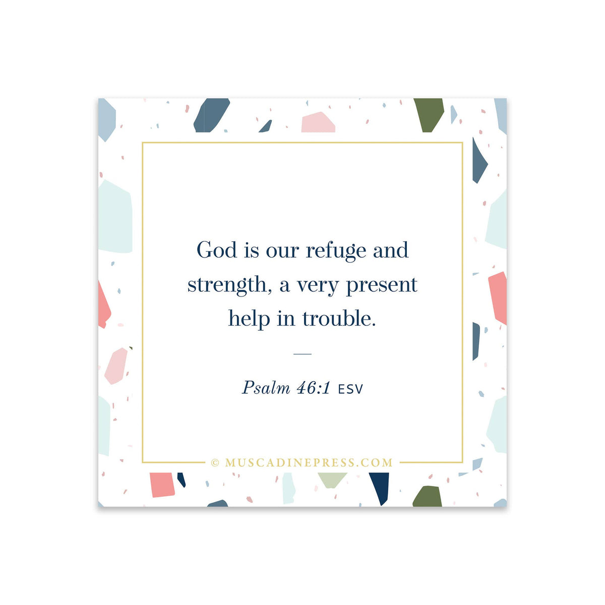 Scripture Mirror Cling, God Is Our Refuge