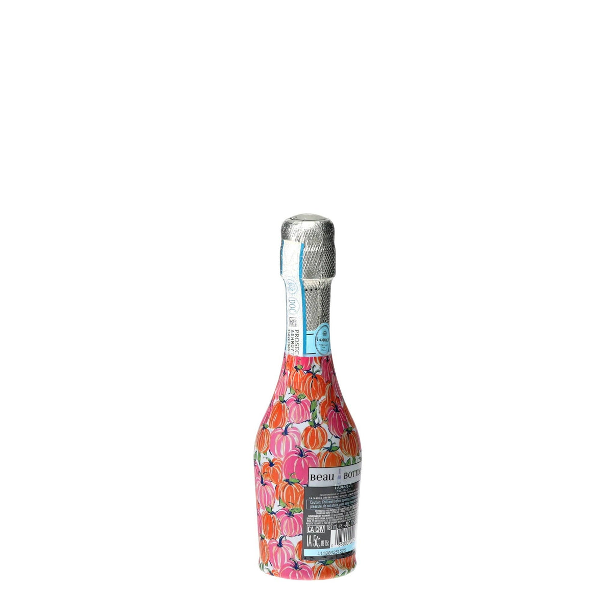 Pink & Orange Pumpkins Mini Prosecco Wraps