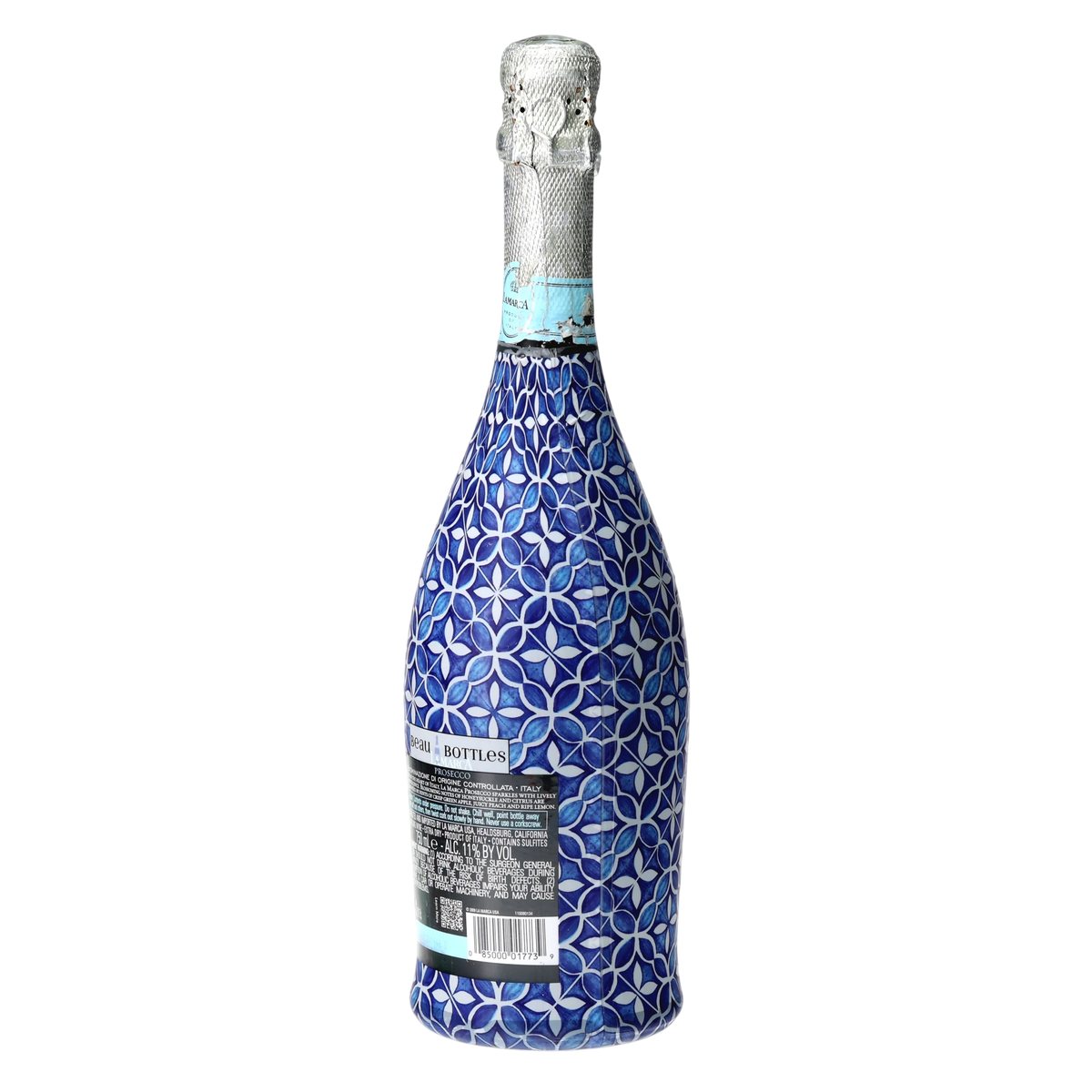 Andalusian Tile Prosecco Bottle Wrap