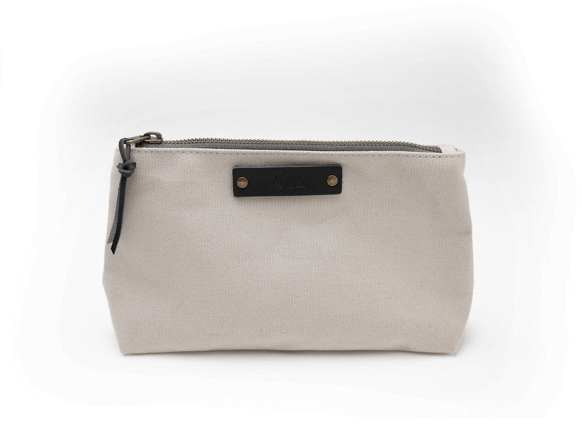 Canvas Pouch - USA Made: Brown, Pine