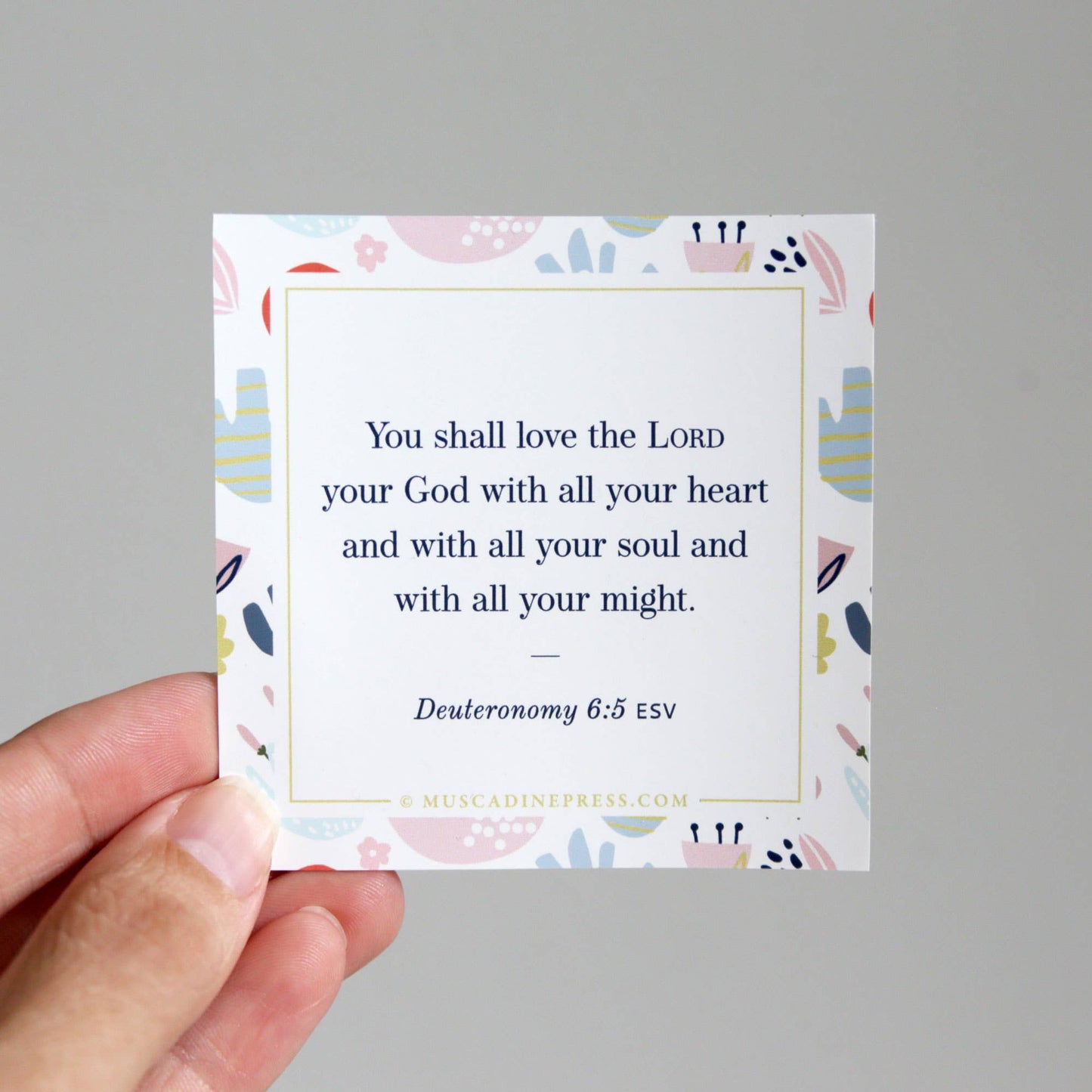 Scripture Mirror Cling, Love the Lord Your God