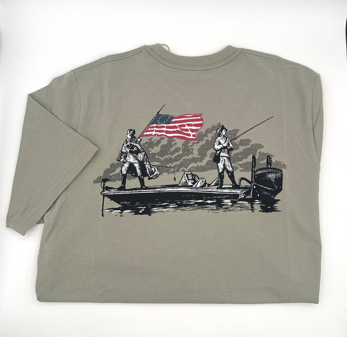 Short Sleeve Pocket Tee | 1776 | Stone: 2XL