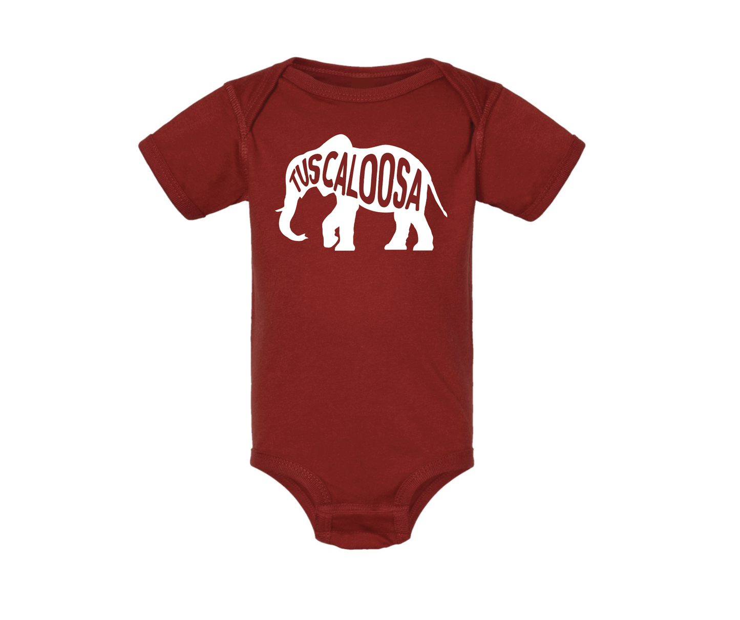 Tuscaloosa Elephant: Crimson + White, Small