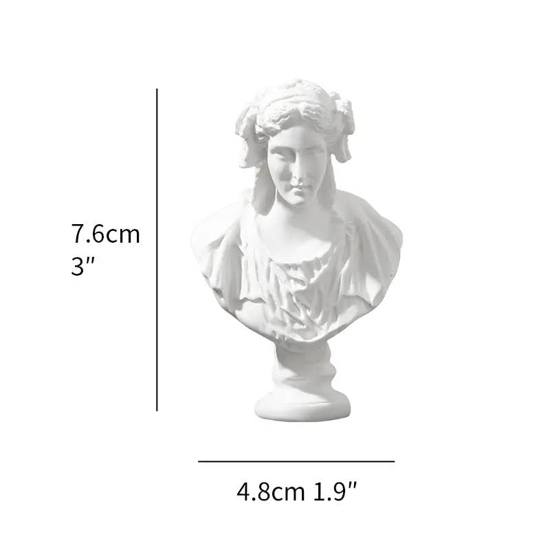 Miniature Greek Busts - Intricately Carved: David