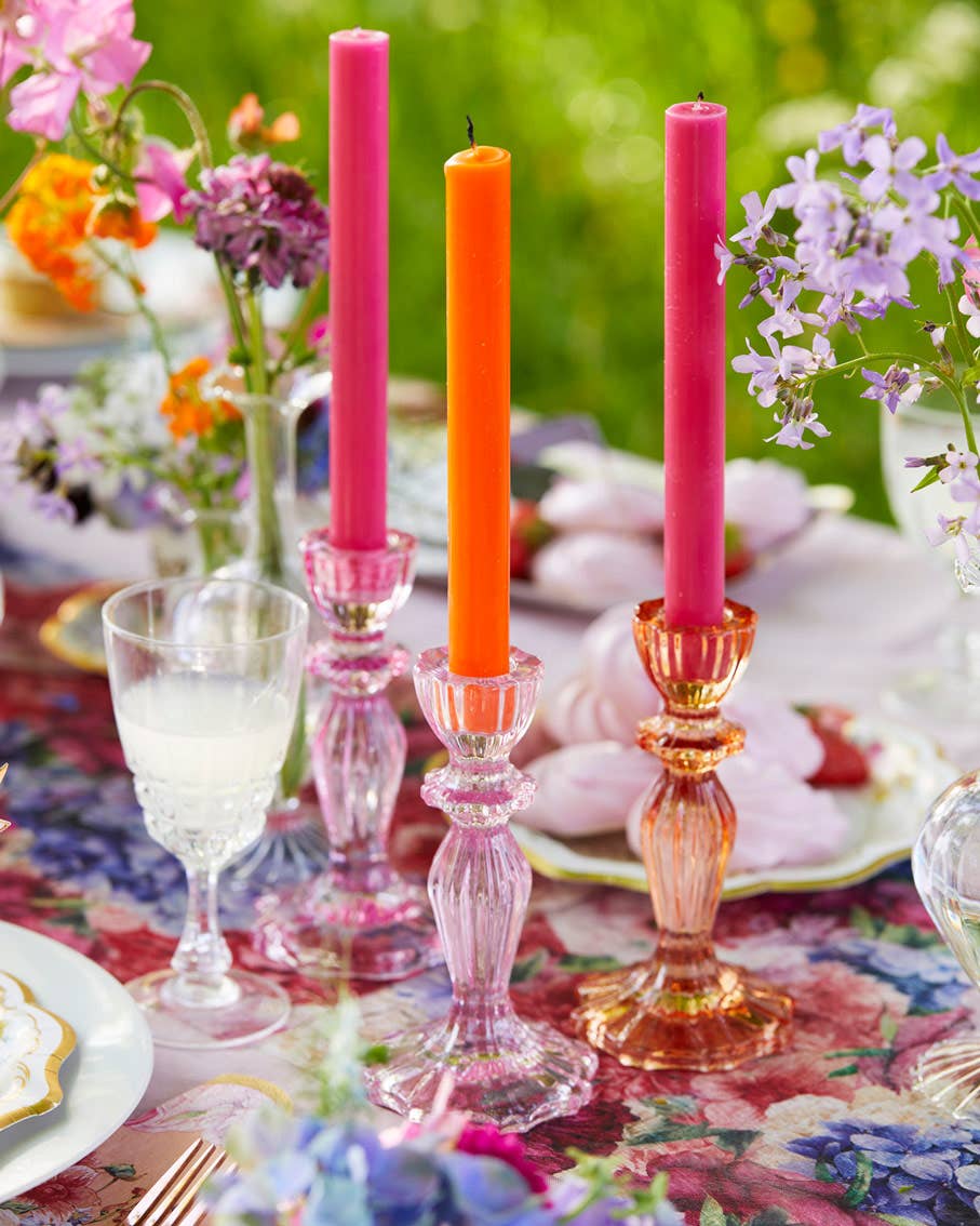 Orange & Pink Taper Candles | POS | Mothers Day Gifts |