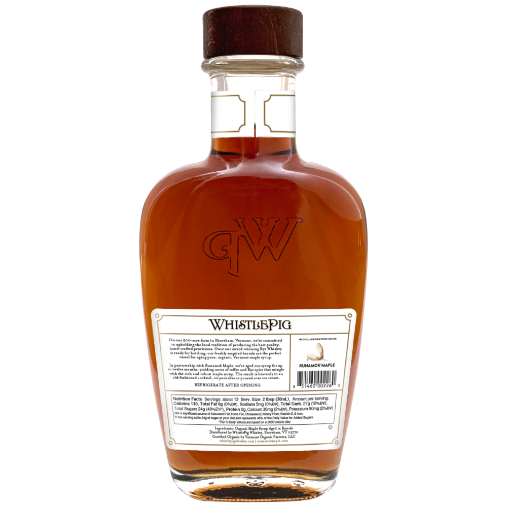 WhistlePig Rye Whiskey Barrel-Aged Maple Syrup