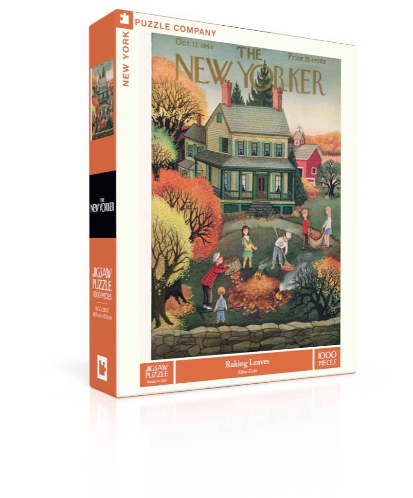 Raking Leaves - 1000 Piece Jigsaw Puzzle