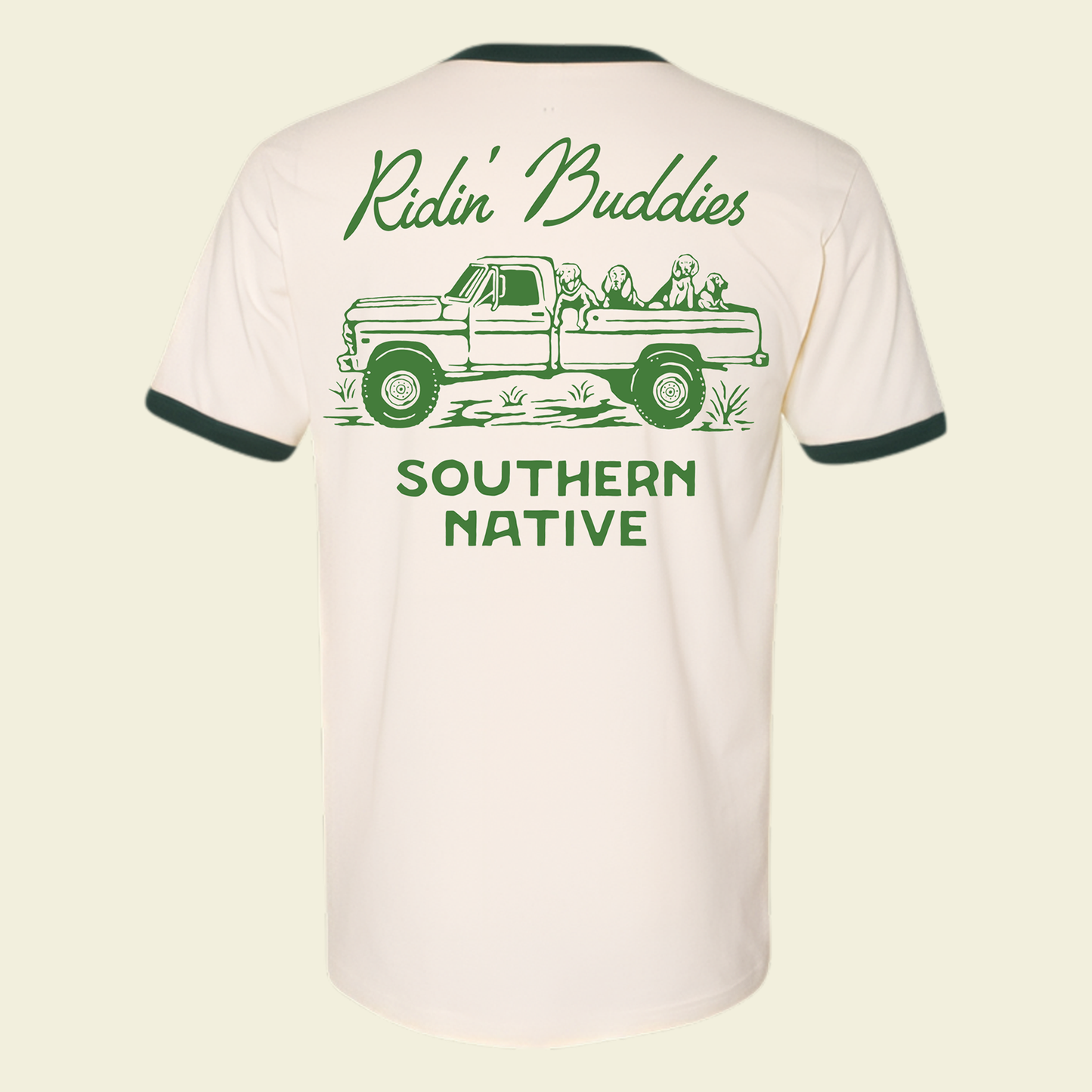 Ridin' Buddies Ringer Tee: Medium