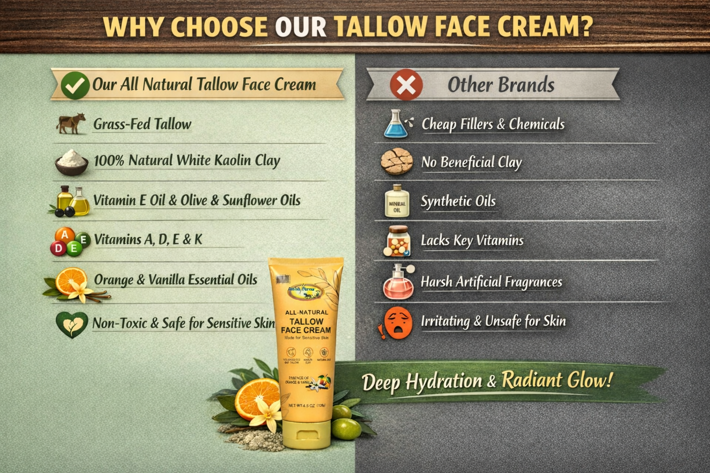 Amish Farms All Natural Tallow Face Cream