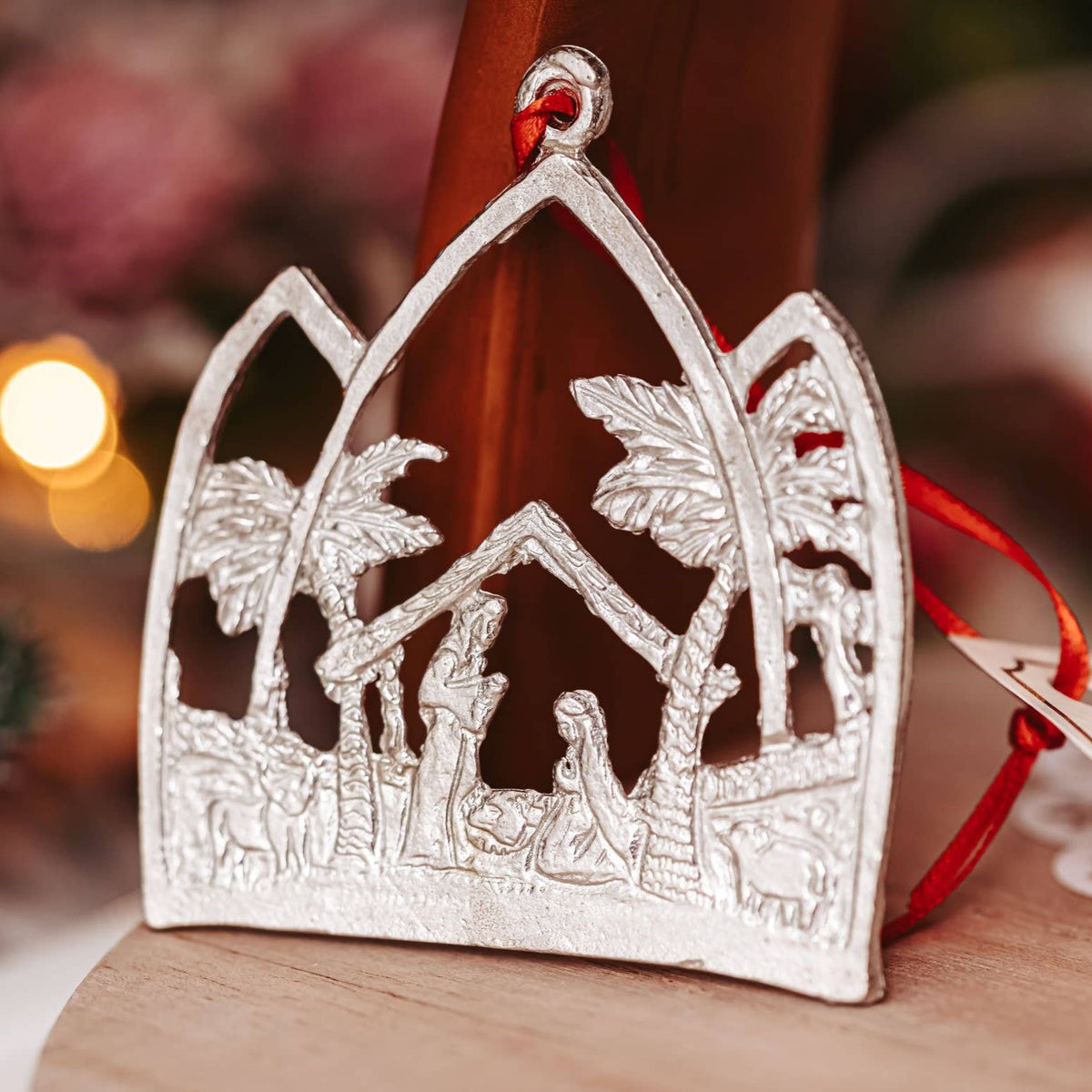 Pewter nativity