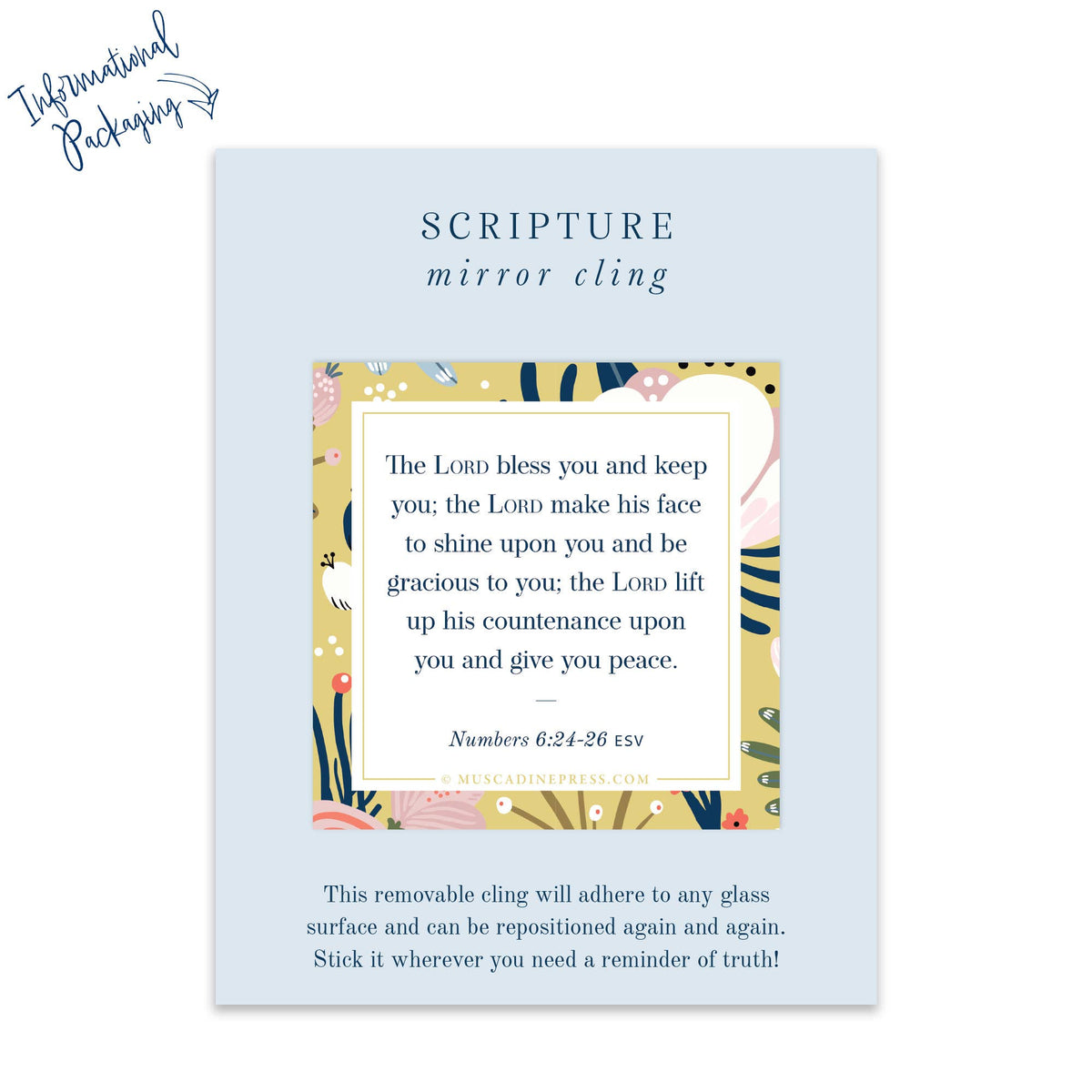 Scripture Mirror Cling, Benediction