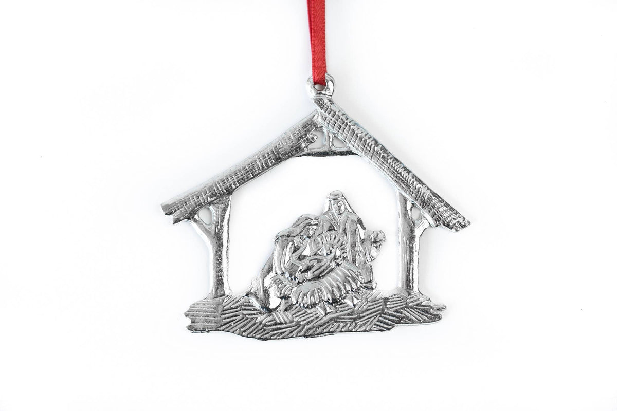Pewter nativity