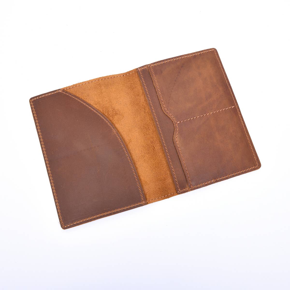 Passport Cover, Genuine Leather Passport Holder Case: Brown