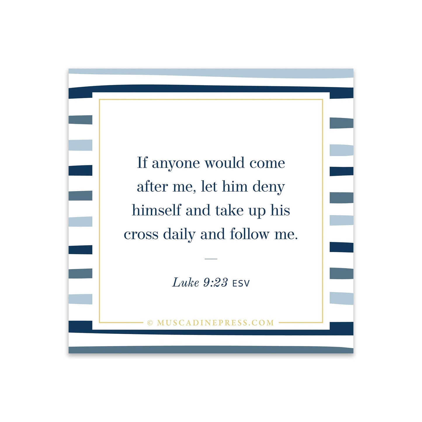 Scripture Mirror Cling, Take Up Your Cross